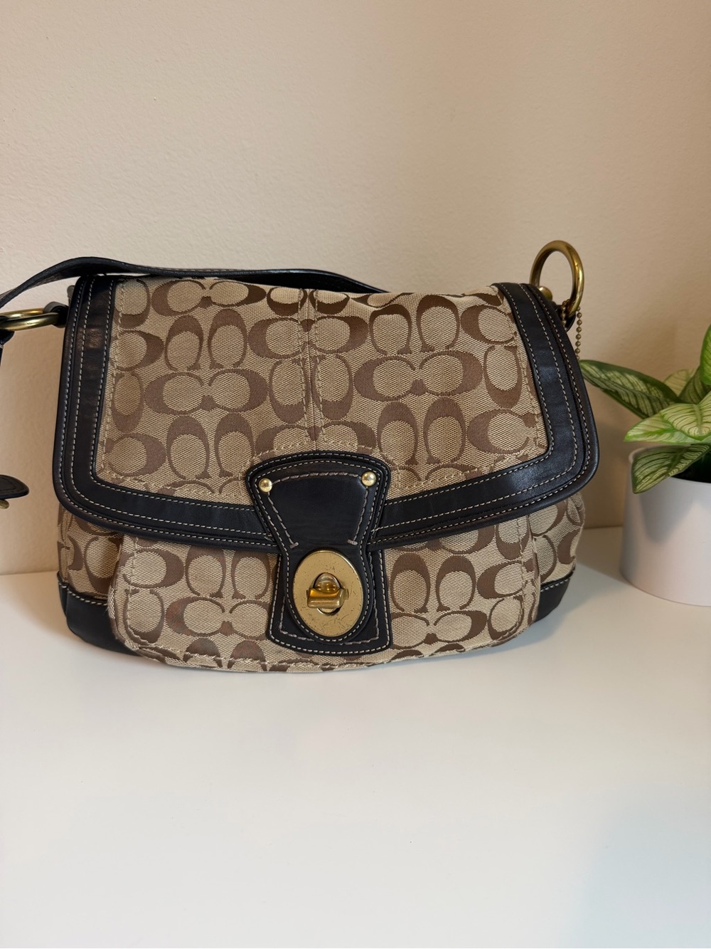Coach Legacy Ali Shoulder Bag Signature Jacquard Y2K style F12857
